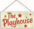 The Play House Sign, Family Sign Decor,Son Daughter Gift for Kids, 12" X 6"Sign (WD007)