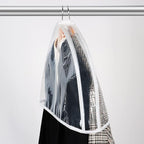 Zilink Clear Shoulder Covers for Clothes (Set of 30) Breathable Clothes Dust Cover Protectors with 2" Gusset for Suit, Coats, Jackets