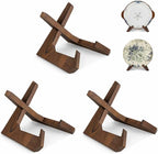 ANBOXIT Bowl Stands for Display, 6.5 Inch Plate Holder, Wooden Easel Frame Holder, Display Stand for Large Deep Platters and Dishes, 6.5" H x 8.5" W x 7.8" D (For Bowls under 5" in Depth)