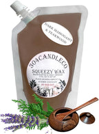 304CandleCo Large Squeeze Soy Wax Melt - 50 SCENTS! - Highly Fragrant & Hand-Crafted - Easy Mix & Match - American Made - Perfect for Wax Warmers (3oz, Dark Mohogany & Teakwood)
