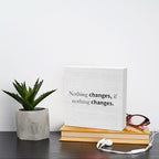 Inspirational Quote Home Office Accessories Decor Rustic Wooden Box Sign Desk Decor for Colleague Friend Table Shelf Wall Living Room Bathroom Farmhouse Office Work Wood Block Plaque Box Sign