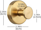 Gold Wreath-Hanger, Strong Stainless Steel Suction-Cup-Wreath-Hooks, 4 Pack Wreath-Door-Hanger Fall Halloween Christmas Decorations, Welcome Sign for Front Door Indoor Outdoor (4 Gold, 4)