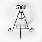 Huji Sturdy Iron Display Stand Holder for Home Kitchen Decoration Platters, Pictures, Frames and Books. (2, 9")