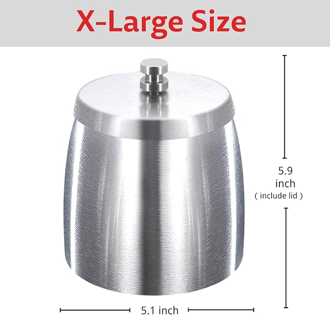 Ash Tray, Large Outdoor Ashtray with Lid, Ashtray for Outside Patio, Stainless Steel Windproof Smokeless Ash Tray for Balcony, Ashtrays for Smokers, Cigar, Home Office Decoration
