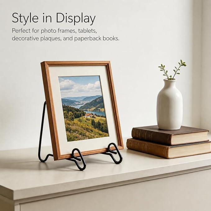 Artliving 2 Pack Display Stand Easel Iron Bowl Stands for Display Medium Deep Bowls, Platters and Deep Dishes