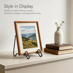 Artliving 2 Pack Display Stand Easel Iron Bowl Stands for Display Medium Deep Bowls, Platters and Deep Dishes