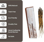 Tulasi Sandalwood Incense Sticks - 48 Natural Scent Sticks | with Real Herbs | Long-Lasting 55-Minute Burn | Natural Essential Oils | Perfect for Meditation, Yoga & Removing Negative Energy