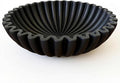 OAKOA Black Decorative Bowl for Home Decor - Modern Fruit Bowl for Kitchen Counter - Black Bowl Decor - Centerpiece Bowl - Organic Modern Decor