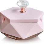 Pink Ash tray for Women, Unique Design Ashtray with Lid and Removable Liner, Easy to Clean, Perfect Cute Ash trays Indoor, Funny Ashtray Gift for Cigarette Smokers