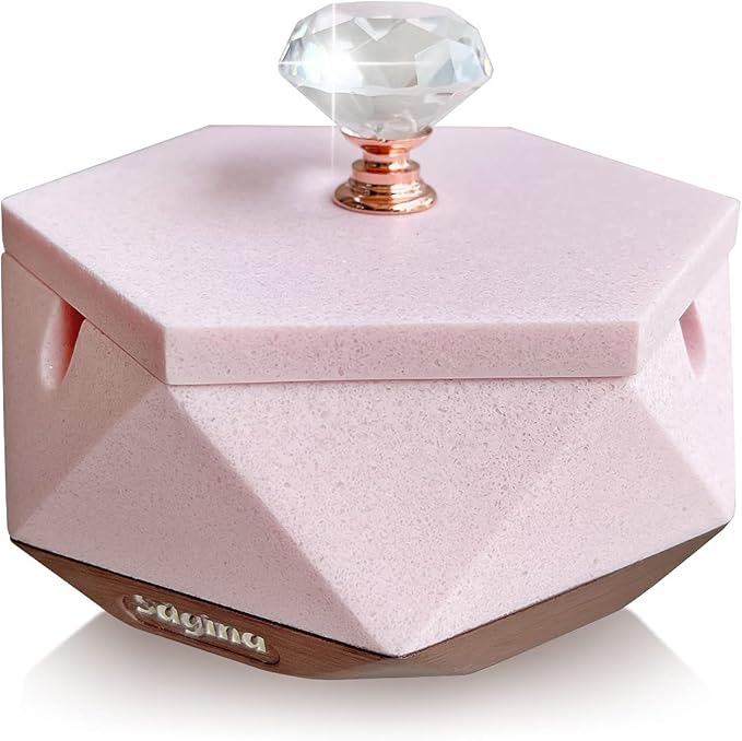 Pink Ash tray for Women, Unique Design Ashtray with Lid and Removable Liner, Easy to Clean, Perfect Cute Ash trays Indoor, Funny Ashtray Gift for Cigarette Smokers