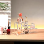 3 Tier Clear Acrylic Display Risers Stand Shelf, Acrylic Stands Display for Collectibles Pop Figure Models Perfumes Jewel,Action Figures Stand Organizer