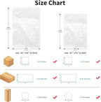 Clear Large Storage Bags, Pack of 6, 32 x 42" Dustproof Space Saver Bag, 1.6 Mil Jumbo Moistureproof Storage Bag, Waterproof Storage Bag for Humidifer, Floor Fan, Blanket, Comforter and More