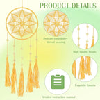 INFUNLY 6 Set Small Dream Catchers Bulk Simple Weaving DIY Mini Dream Catcher Kit Make Your Own Dream Catcher Kit for Adults with Instruction for Bag Pendant Car Mirror Decor Backpack Charm