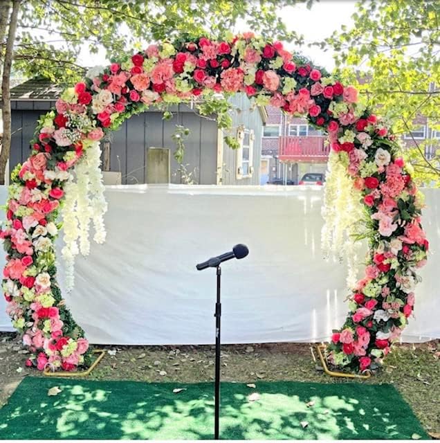 32" Rose/Peony/Hydrangea Swag (Coral)