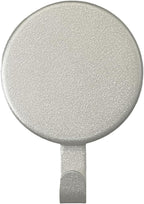 Haute Decor Attract Magnetic Hanger, 1 Pack (Textured Silver) - Strong Magnet Hook for Metal Doors and Surfaces