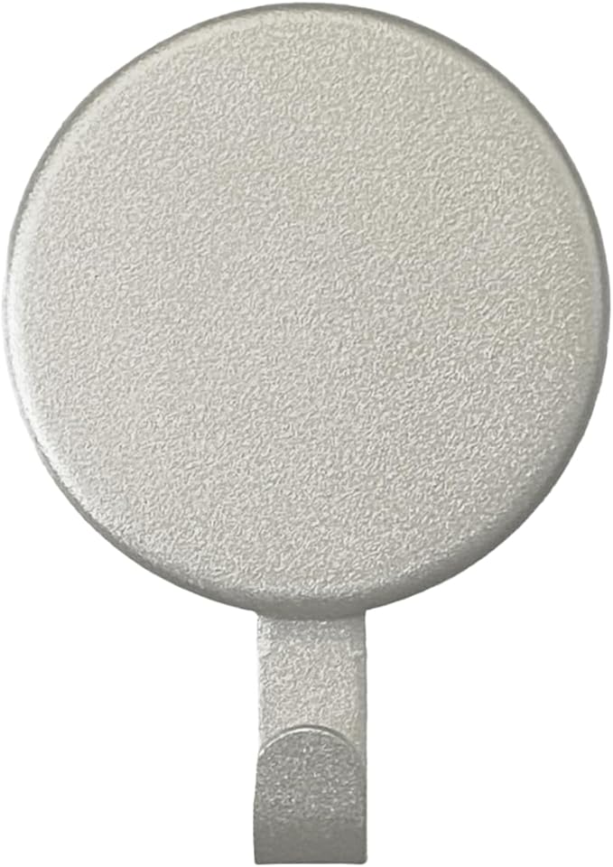 Haute Decor Attract Magnetic Hanger, 1 Pack (Textured Silver) - Strong Magnet Hook for Metal Doors and Surfaces