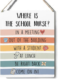 Xiolcxdr Funny Nurse Office Classroom Decor Nurse Week Appreciation Thank You Gifts for Women Man Nurses Medical Nursing Essentials First Day of College Wall Art Sign