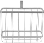 YBM HOME Over-The-Tank Toilet Magazine Holder and Newspaper Organizer Bin, Metal Standing Rack for Magazines, Books, Newspapers, Tablets in Bathroom, Family Room, Office, Den - Chrome Plated #2219-20