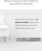 StorageWorks Under Bed Storage Containers with Handles and Label Holder, 2 Pack Ultra-thick Fabric Underbed Bins, Closet Organizer for Clothes, Blankets, Sweater