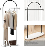 Freestanding Coat Rack with Marble Base Heavy Duty Clothes Rack Stand for Entryway, Bedroom, Living Room, Boutiques-67''H