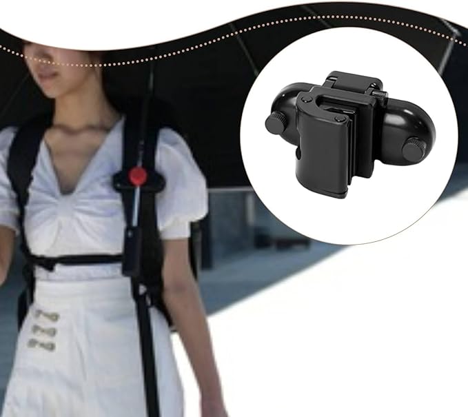 Vaveren Umbrella Holder Rain Stand Versatile Unisex Compact Comfortable Fishing Shelter Bracket Mount Accessory for Travel Gardening, Clip 1 Piece