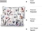Flower Lumber Throw Pillow Covers 12x20 Set of 2, Flowers Pillow Cushion Cases, Modern Decorative Square Pillowcases for Sofa Couch Bedroom Living Room Car Seat