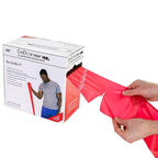 CanDo Perf 100 Low Powder Exercise Band, 100 yard with perforations, Red: Light