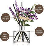 COCODOR Lavender Reed Diffuser/April Breeze/6.7oz/1Pack / Home Fragrance Scent Essential Oil Stick Diffuser for Bedroom Bathroom Home Decor for Women