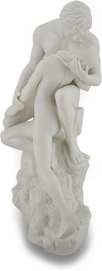 Veronese Design White Marble Finish The Lovers Statue Nude Sculpture