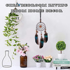 AKOAK 1 Pack Dream Catcher Rearview Mirror Car Charm Accessories, Boho Style Handmade Car Charm Pendant Decorative Pendant - Girl Woman Bedroom Living Room Home Decoration