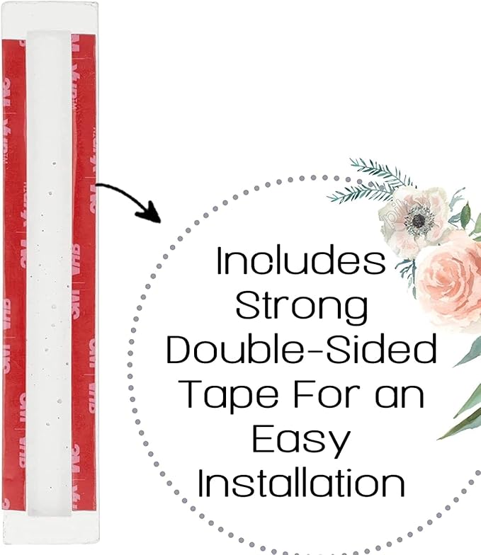 A&S Modern Stone Mezuzah Case Design, Mezuza Cover for Scroll Protection, Easy Peel and Stick Houswarming Gift and Home Blessing