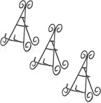 HUJI Sturdy Iron Display Stand Holder for Home Kitchen Decoration Platters, Pictures, Frames and Books. (3, 9")
