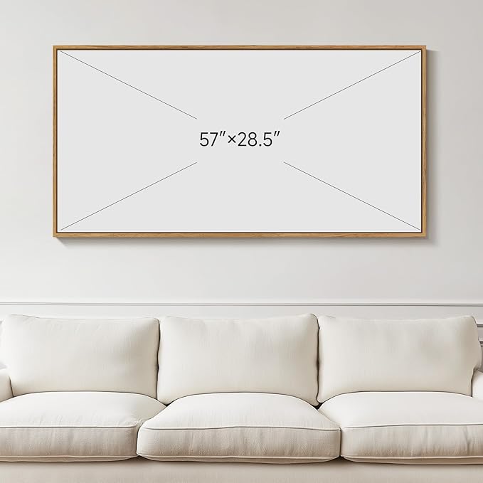 Extra Large Framed Abstract Canvas Wall Art for Living Room, Oversized Horizontal Prints Paintings Artwork for walls, Modern Gold Circle Pictures Wall Decor for Bedroom, Office, Dining Room 30x60 In