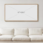 Large Framed Wall Art for Living Room, Horizontal Sage Green Abstract Landscape Pictures Canvas Prints Paintings Artwork for Walls, Modern Minimalist Wall Decor for Bedroom Dining Room Office 30x60 In