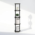 Furinno Turn-N-Tube Storage Shelves, 5-Tier Book Shelf, Corner Shelf, Toolless Open Shelves, for Organization and Storage, Living Room, Home Office, Hallway, Bedroom, Espresso