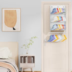 Over the Door Hat Rack - 3-Layer Design Hat Organizer Holds 30-36 Hats with 10 Hooks, Ideal Hat Rack for Door, Over the Door Organizer for Closet, Apartment, Bedroom, Dorm, 2 Pack, White