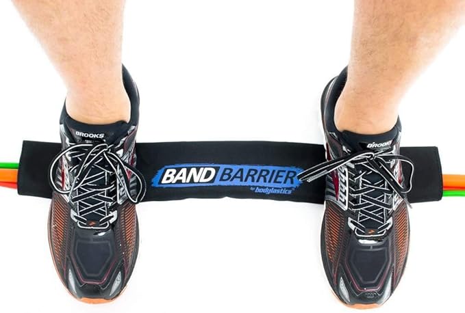 Bodylastics Band Barrier for Resistance Fitness Bands - Heavy-Duty Protective Sleeve Accessory With Easy Setup Velcro Closure, Nylon Webbing and Neoprene Padding