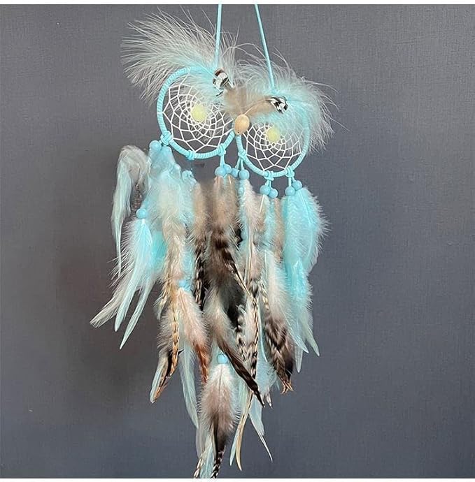 Owl Dream Catcher Wall Decor, DreamCatchers Wall Hanging Ornaments for Bedroom Home Decor Festival Gift