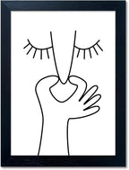 Framed Black and White Bathroom Wall Art Funny Bathroom Wall Decor Signs Bad Smell Toliet Print Painting Decor Canvas Artwork