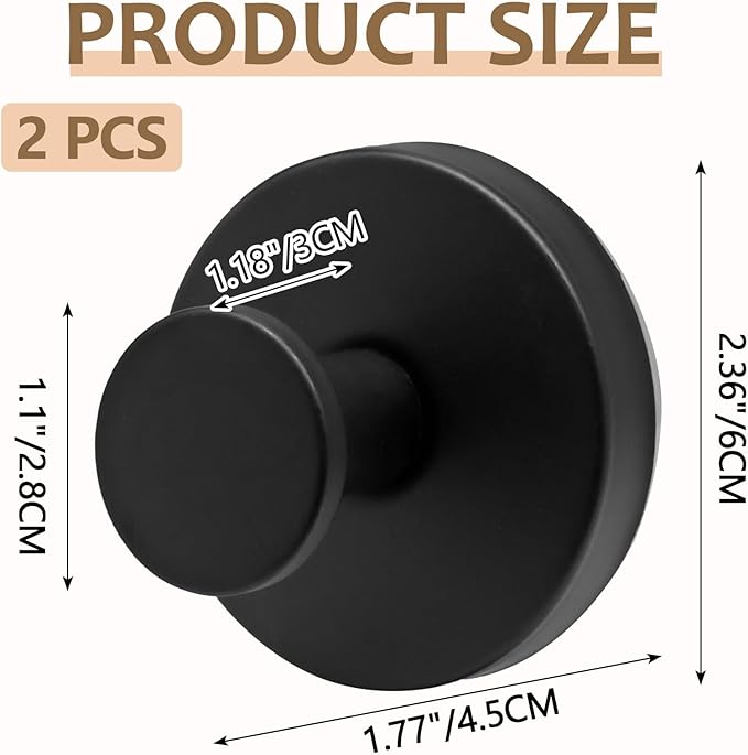 Zorfeter 2 PCS Suction Cup Wreath Hanger, Waterproof Suction Cup Hooks Hanging 15 Lbs Wreath Holder, Strong Hold Suction Hooks for Front Door/Windows/Glass(Black)