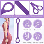 21 Fitness Resistance Bands-6 Tube Pedal Ankle Puller, Multifunction Tension Rope, Pedal Resistance Band with Handle Sit Up Exercise Equipment Home Gym Tummy Trainer for Men Women