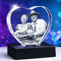 3D Photo Crystal, Personalized Gifts for Father Dad Husband, Grandpa,Unique Gift for Dad from Daughter Son,Custom Birthday,Anniversary,Memorial,Couples Gifts