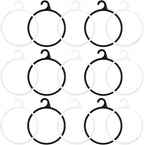Ciieeo 40pcs Multifunctional Scarf Rack Organizer with Plastic Rings for Scarves Ties Belts Space Saving Closet Hanger for Shawls and Accessories Black Transparent