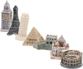 7pcs Resin Architecture Model Miniature Tower London Building Blocks for Home Decor