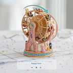 LOVE FOR YOU Gift Wrapped Music Box Bear Ferris Wheel Musical Decoration for Girls Kids Sister Son Daughter Mom Granddaughter Grandma Niece Children Women Christmas Birthday Presents Gifts