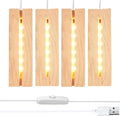 6 inch Rectangle Display Pedestal, Warm Color Rectangle Led Lights Display Base, Crystal Wooden Lighted Base Stand for Acrylic, Crystal, Night Light, Glass Resin Art