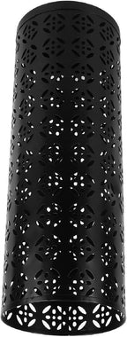 Zerodis Large Round Hollow Design Metal Umbrella Holder, Stylish Gold Finish Steel Umbrella Stand for Entryway, Home Office, and Outdoor Use (M)