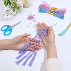 INFUNLY 12PCS DIY Boho Mini Dream Catcher Kit Rainbow Color Small Dream Catcher Kit for Starters Handmade Dreamcatchers with Instruction Wall Hanging Ornament for Home Bedroom Christmas Craft Gift