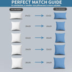 YSTHER 24x24 Euro Pillow Inserts Set of 2, Premium Down Feather Pillows for Couch, Bed & Lumbar Support - Machine Washable, Fluffy Decorative Throw Pillow Inserts (White)