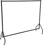 Amazon Basics Heavy Duty Portable Rolling Garment Rack, Hanging Clothes Organizer Rail for Display and Storage, Easy to Assemble, 72 x 60 inches, Black
